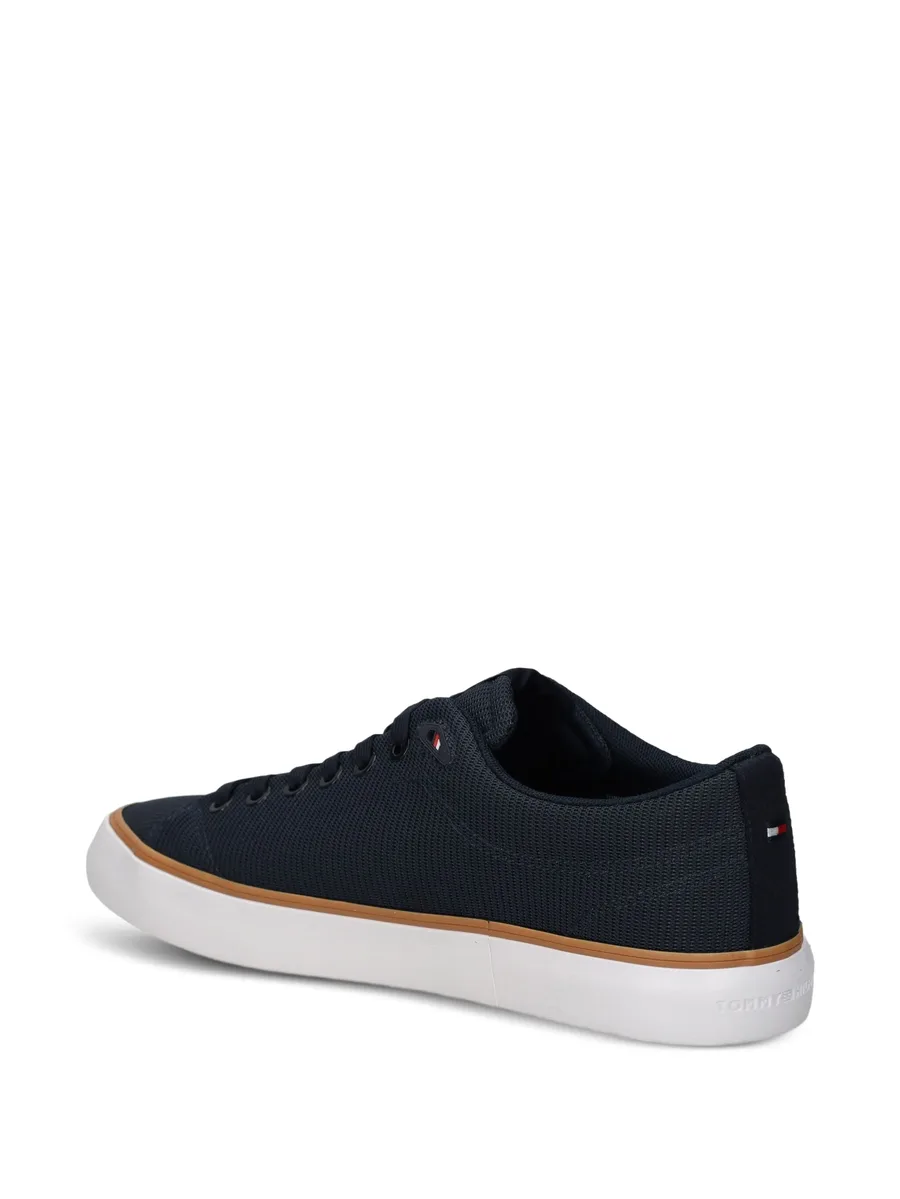textured lace-up sneakers 8