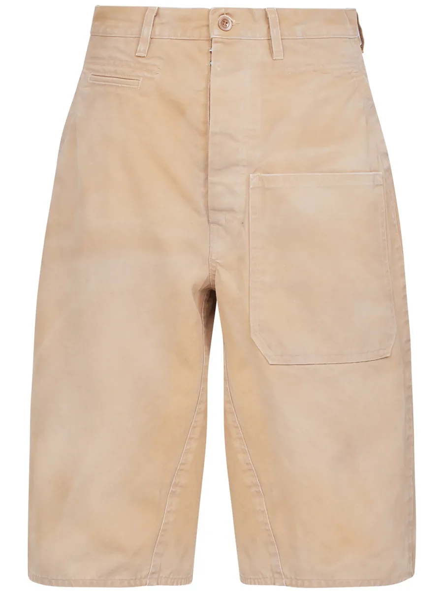 high-waisted cotton shorts 1