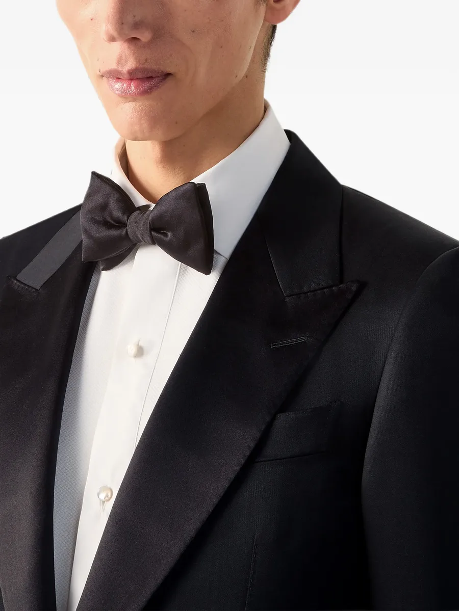 black Trofeo 120mila wool and mohair evening suit 5