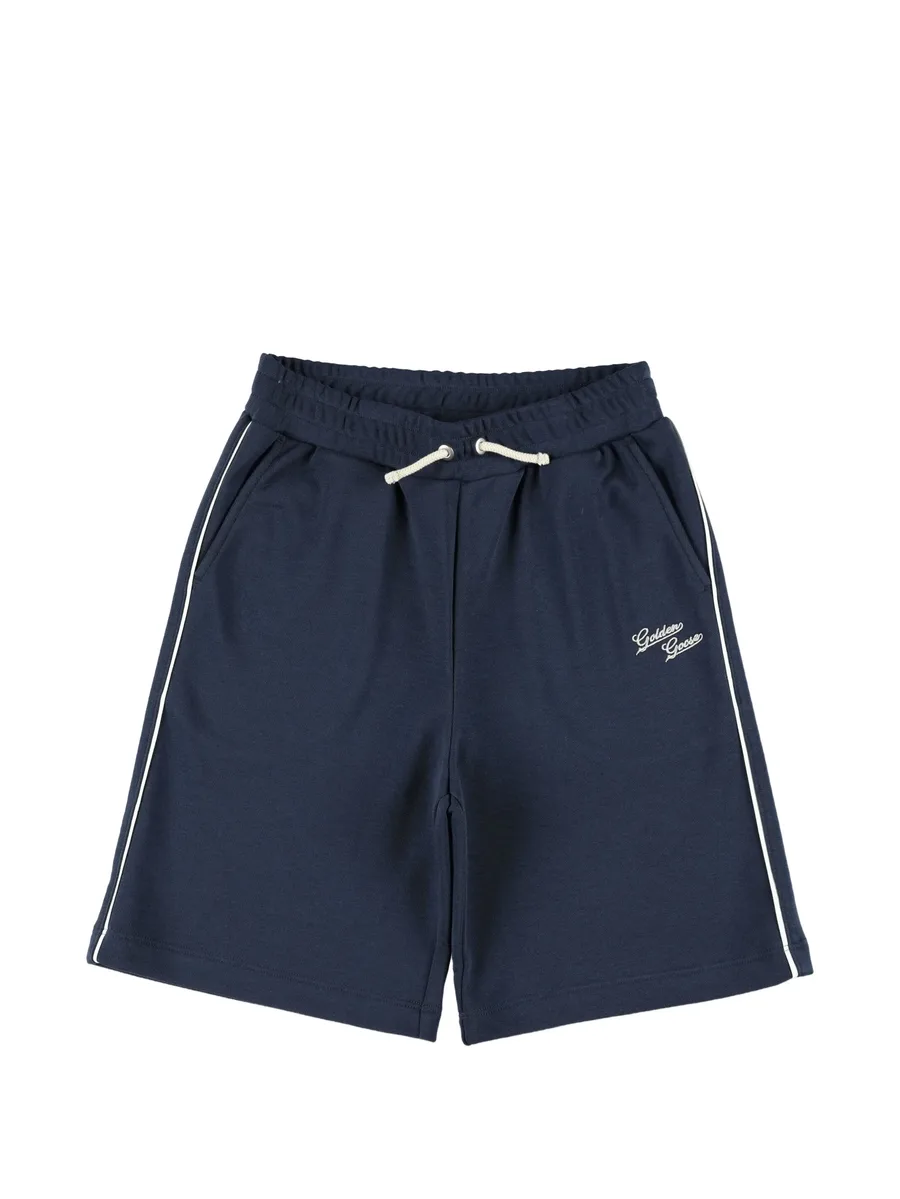 logo-embroidered side-stripe shorts 1