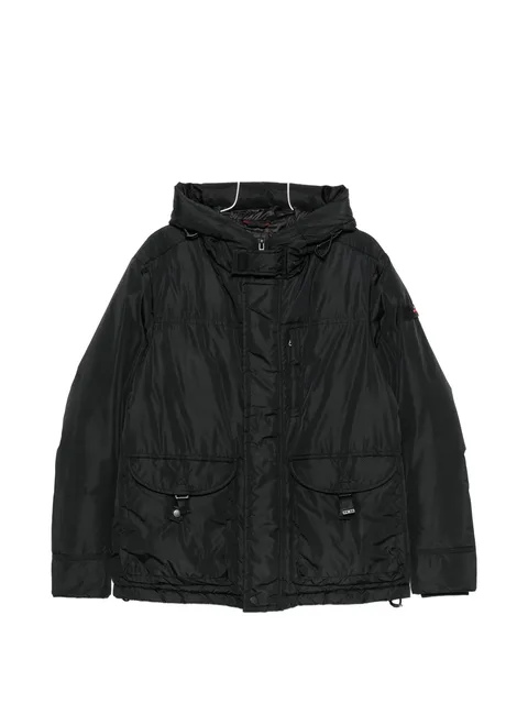hooded padded coat