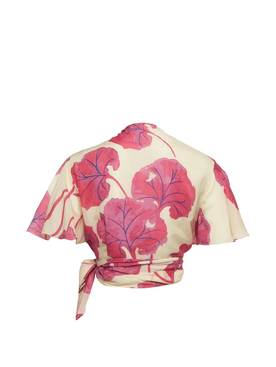 Hailey floral-print wrap blouse 2