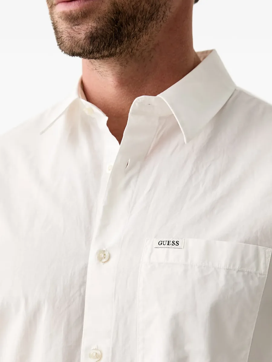 logo-patch chest-pocket shirt 5