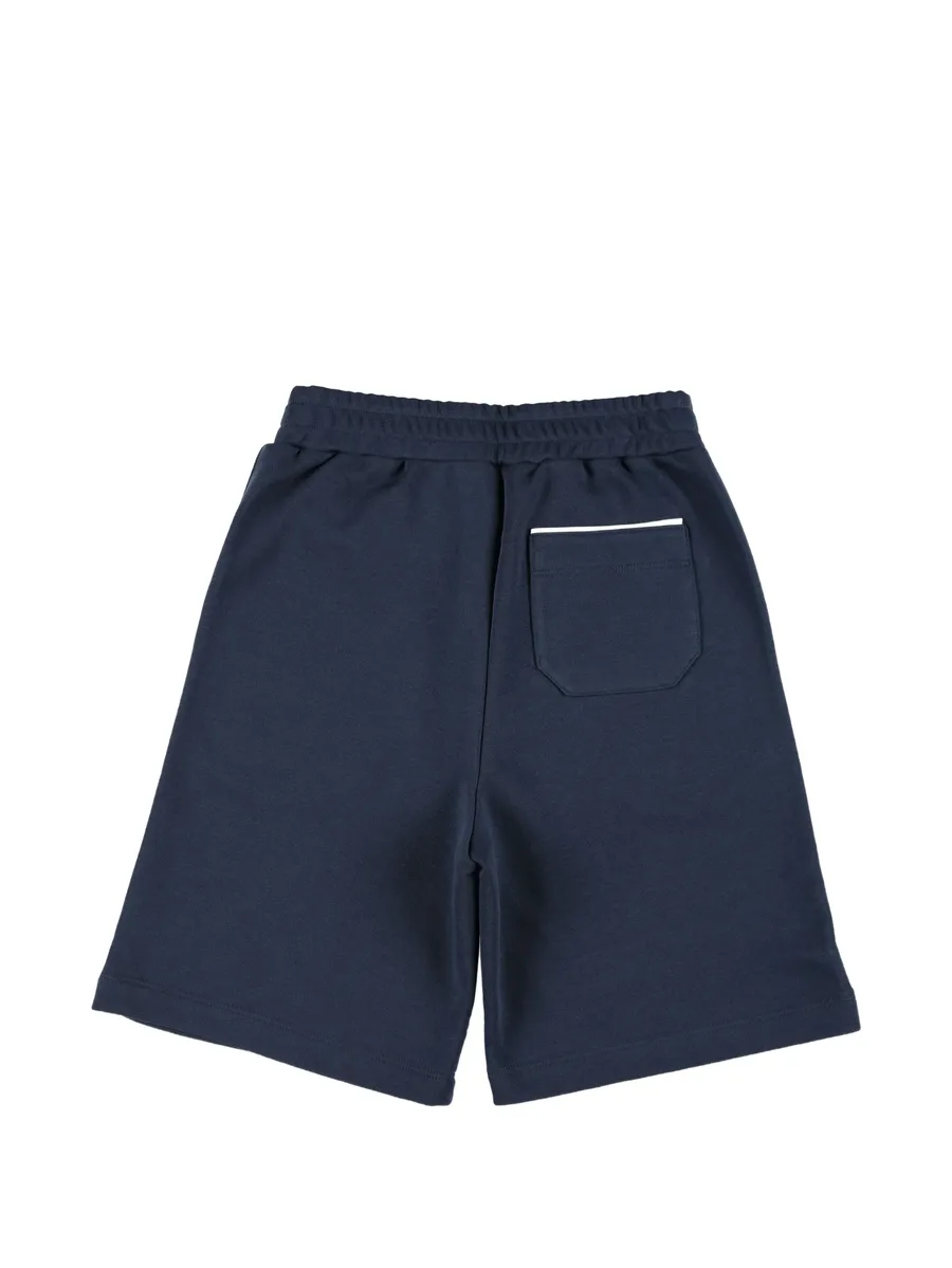 logo-embroidered side-stripe shorts 2