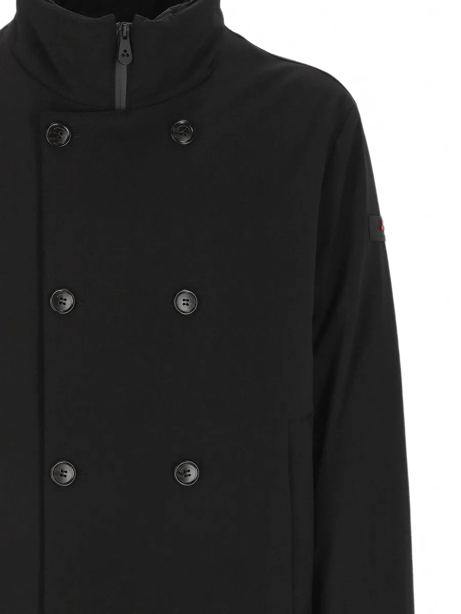 Militao Tj double-breasted high-neck coat 3