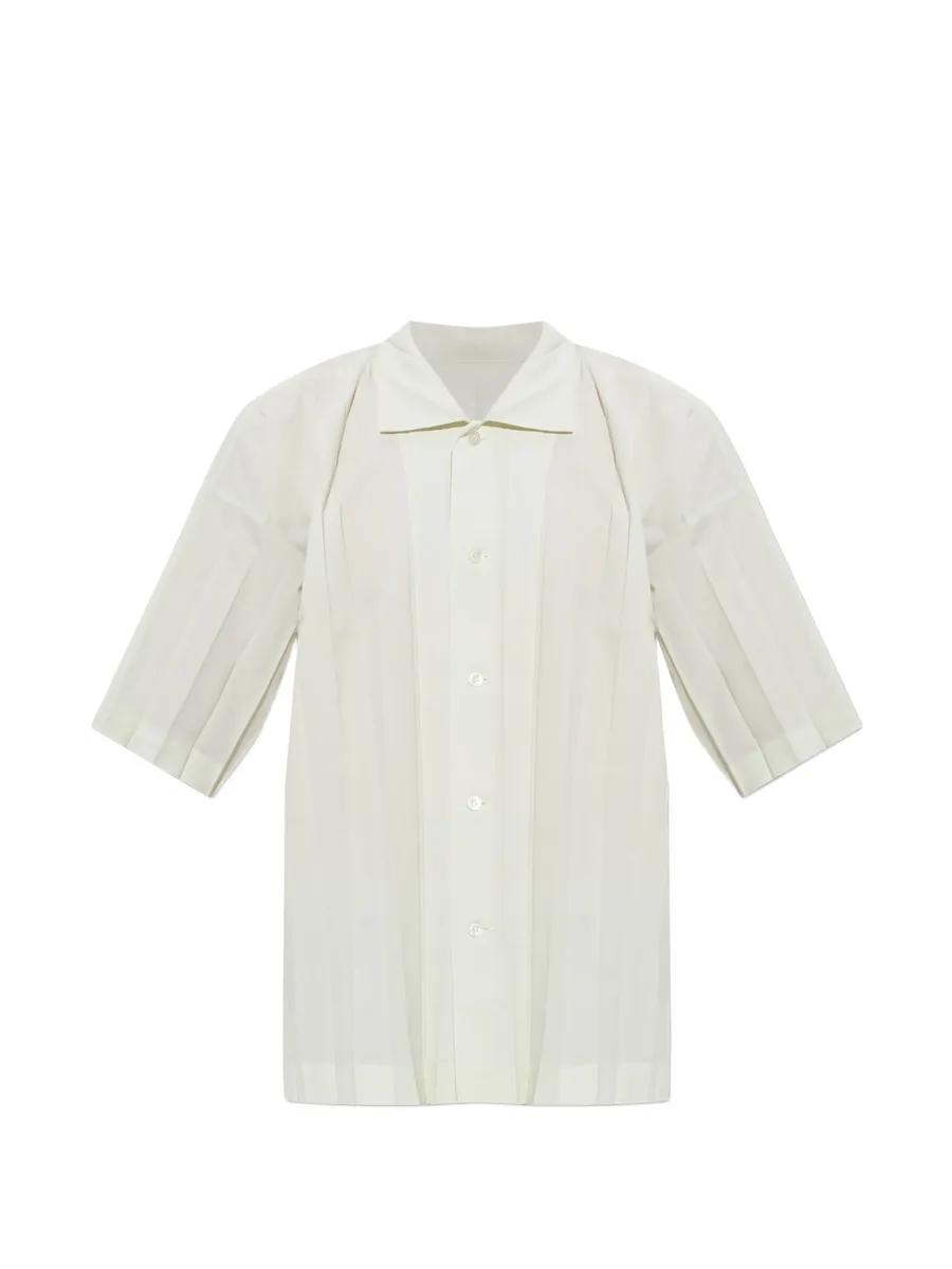 pleated short-sleeve shirt 1