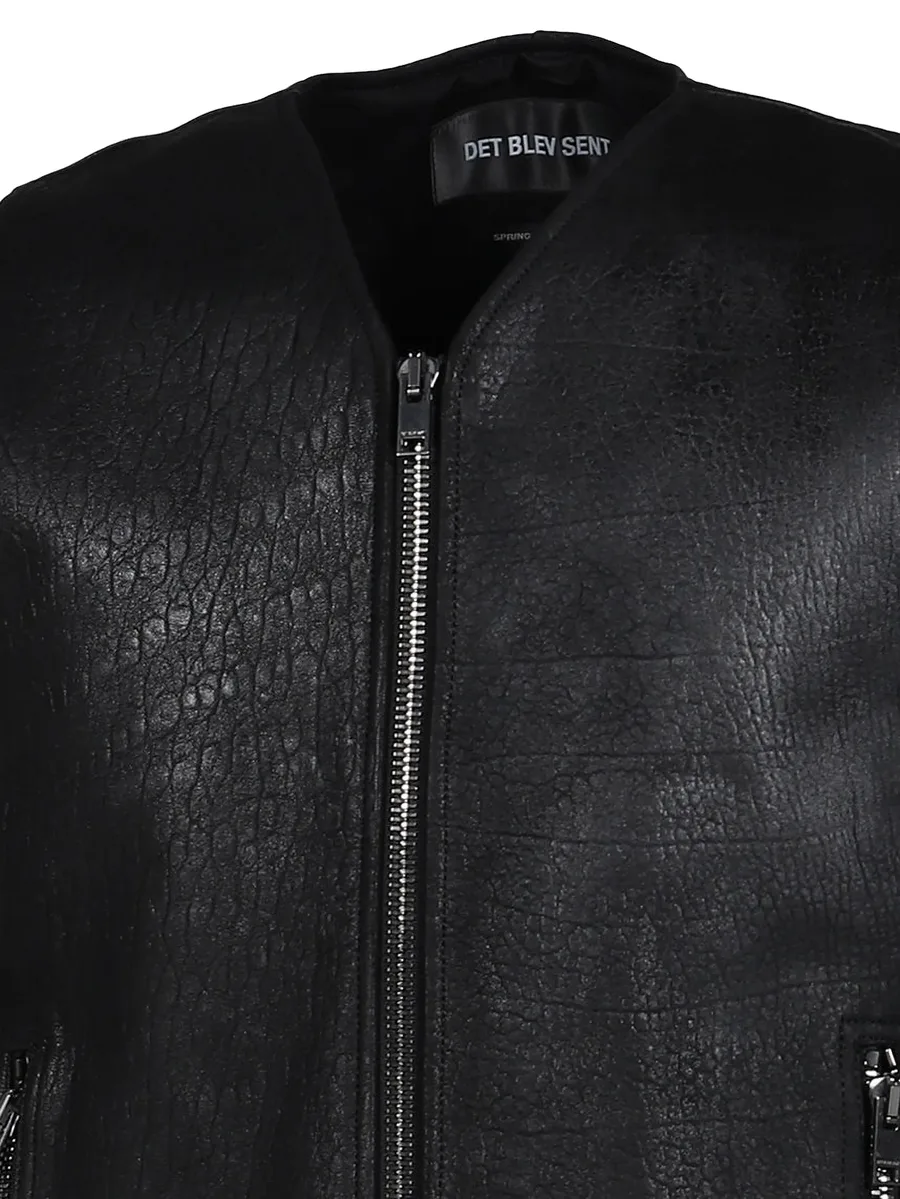 zip-up leather vest 6