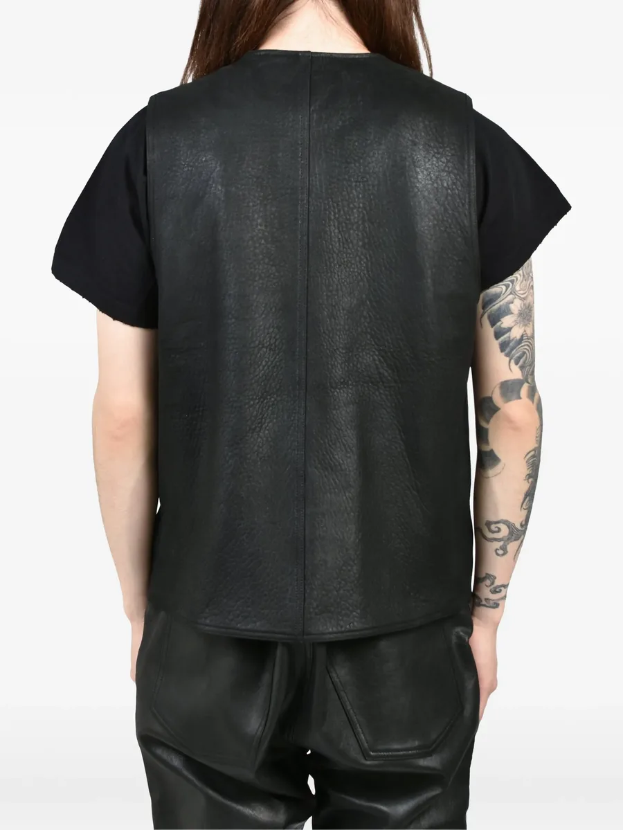 zip-up leather vest 5