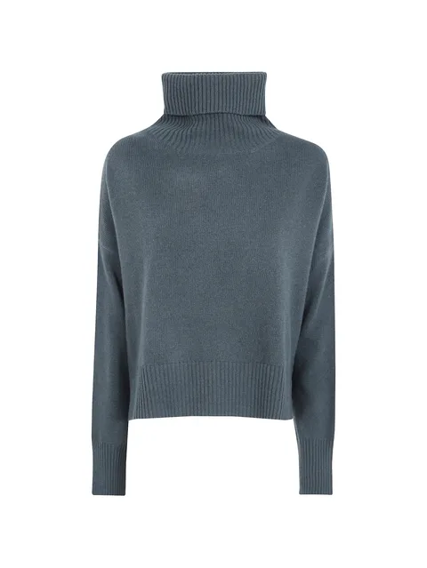 roll-neck knitted sweater