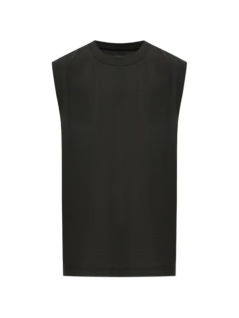 round-neck sleeveless top