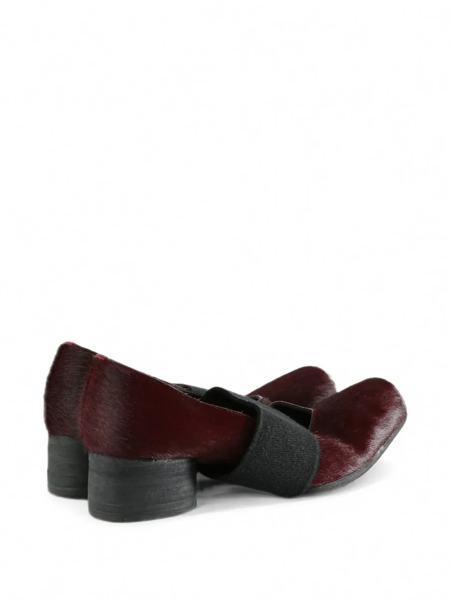 elasticated pony-hair pumps 3
