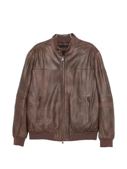 Fionia zip-up leather jacket