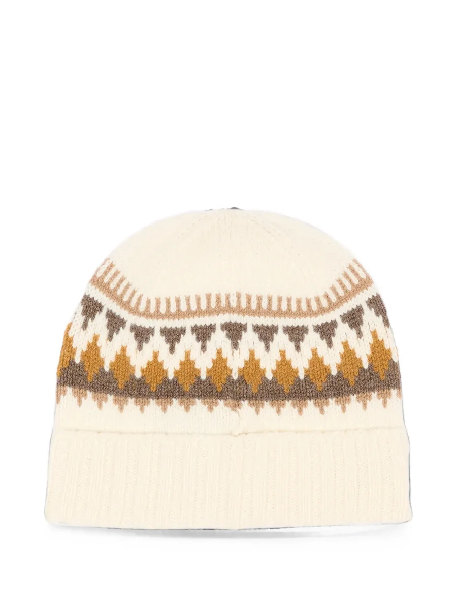 Fair Isle-knit beanie hat 2