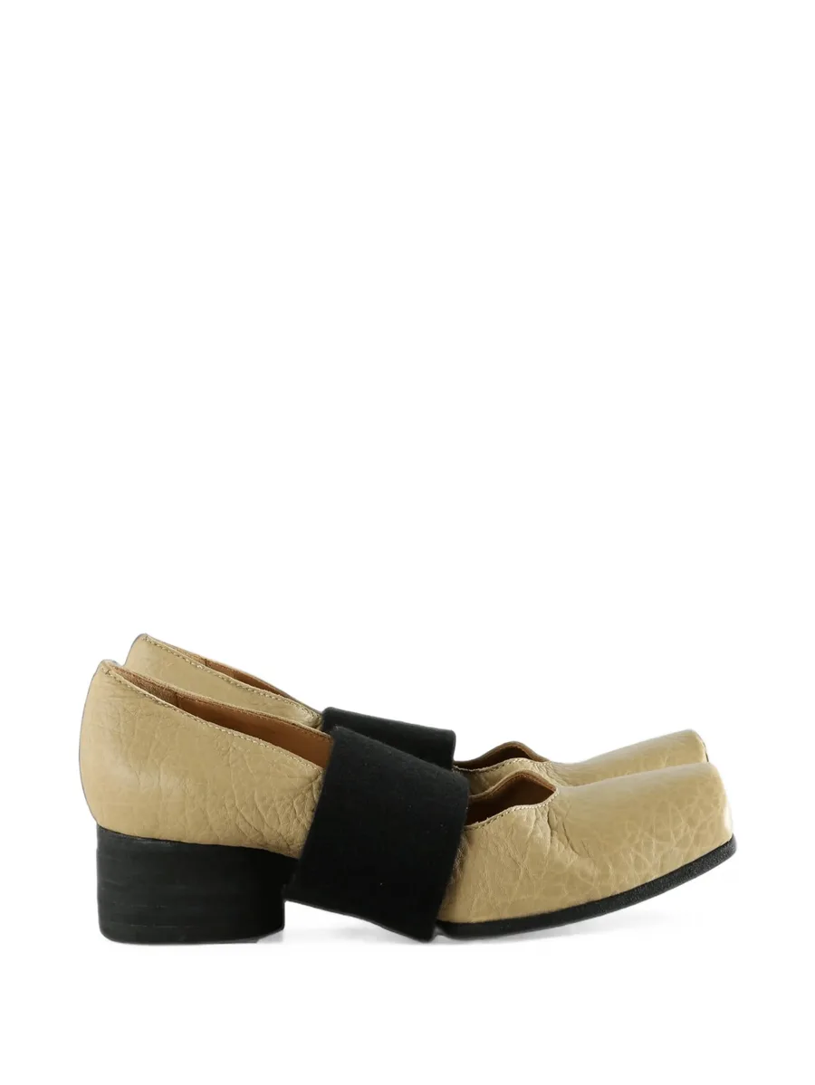 elasticated square-toe ballet pumps 1