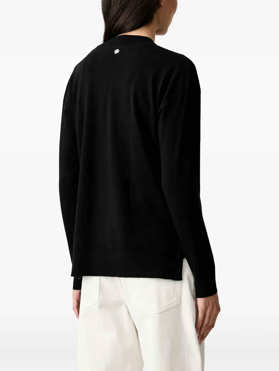Valleisi asymmetric V-neck sweater 3