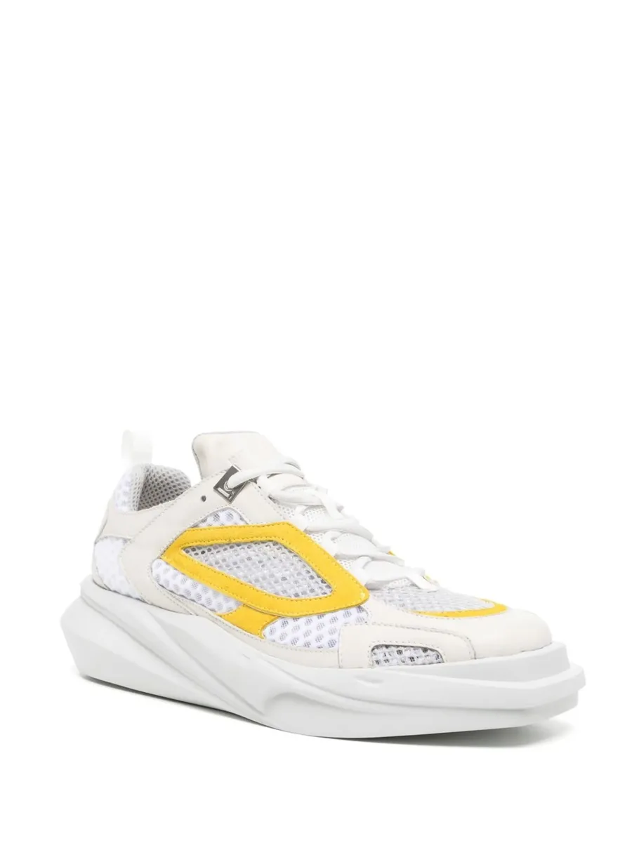 contrast-trim low-top sneakers 4