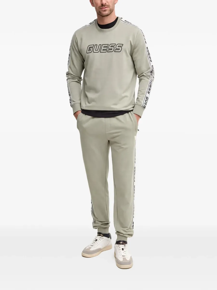 logo-print side-stripe sweater 3