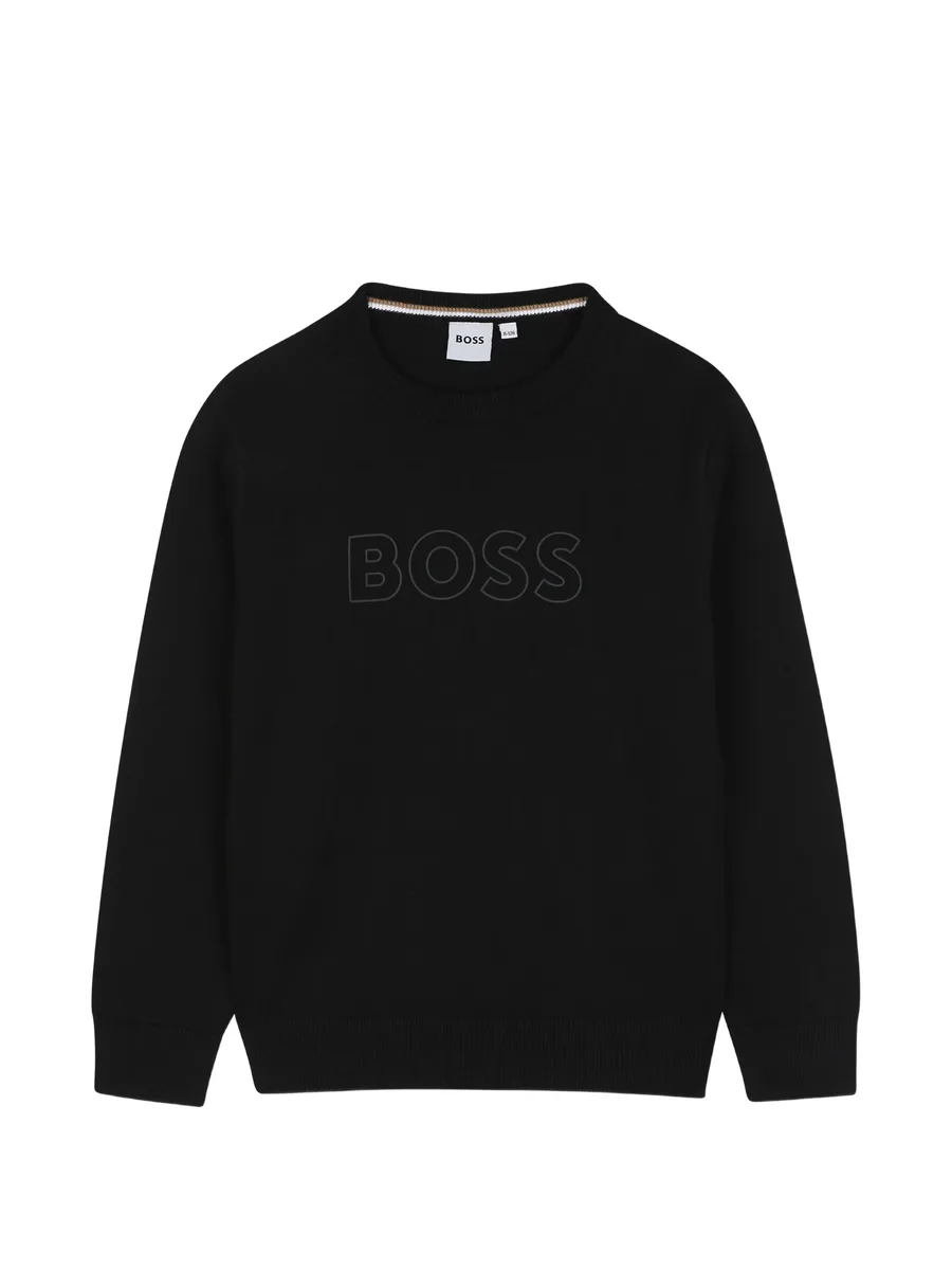 logo-embroidered sweater 1