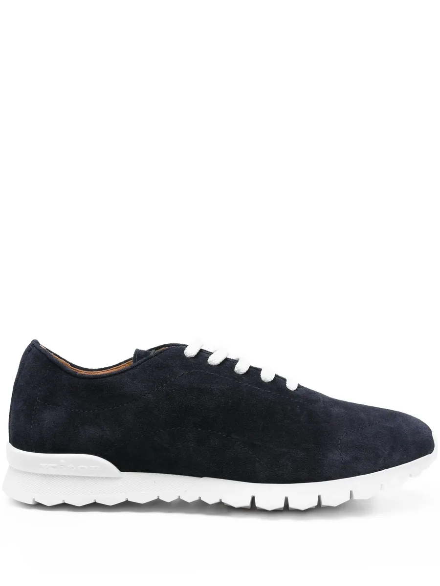 lace-up suede sneakers 1