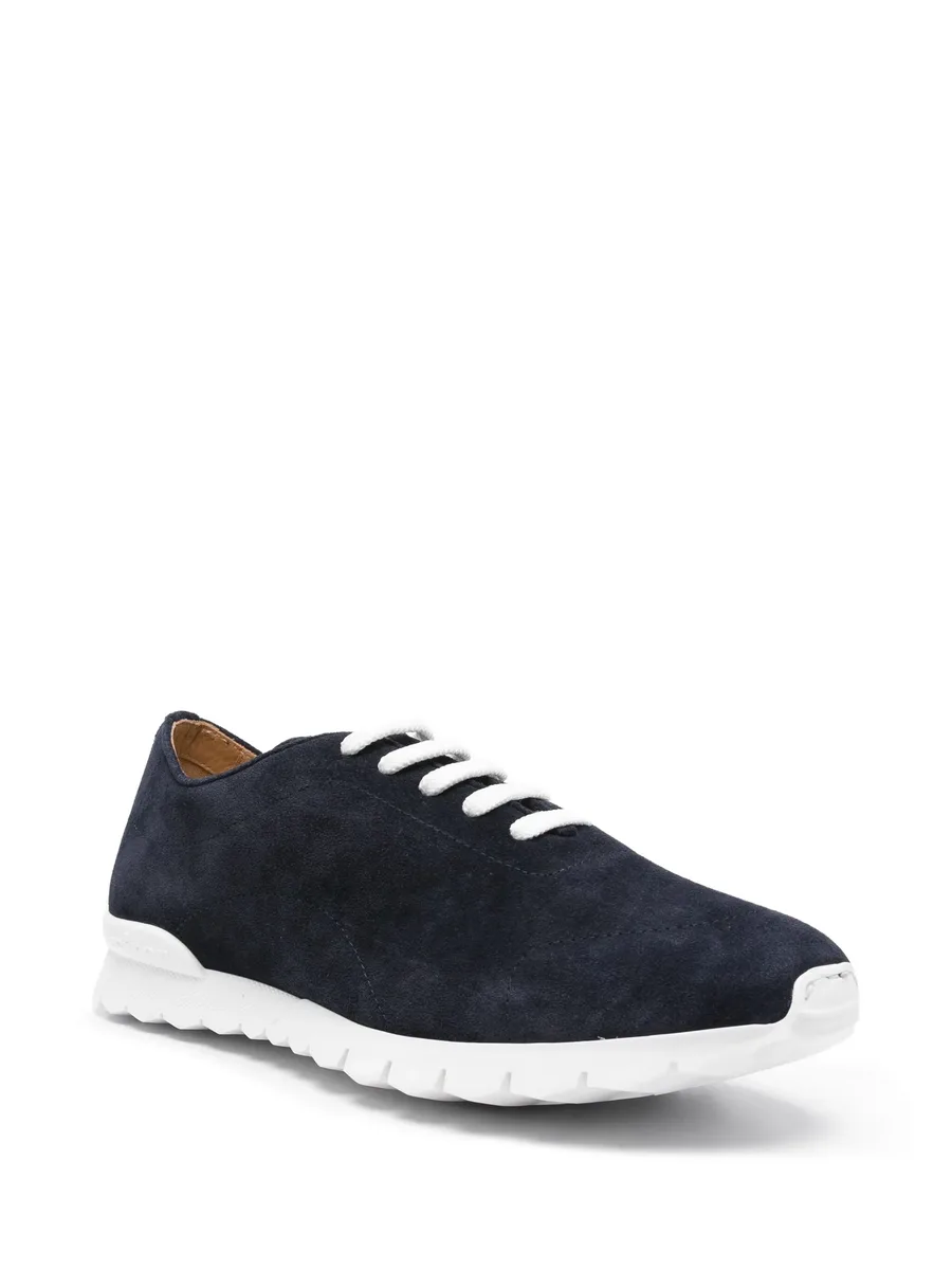 lace-up suede sneakers 3