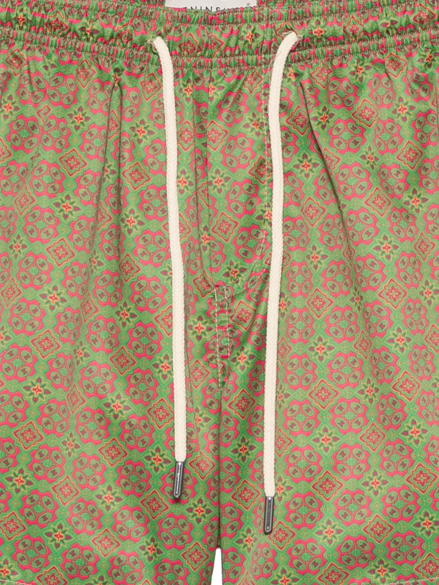 geometric-print drawstring swim shorts 5
