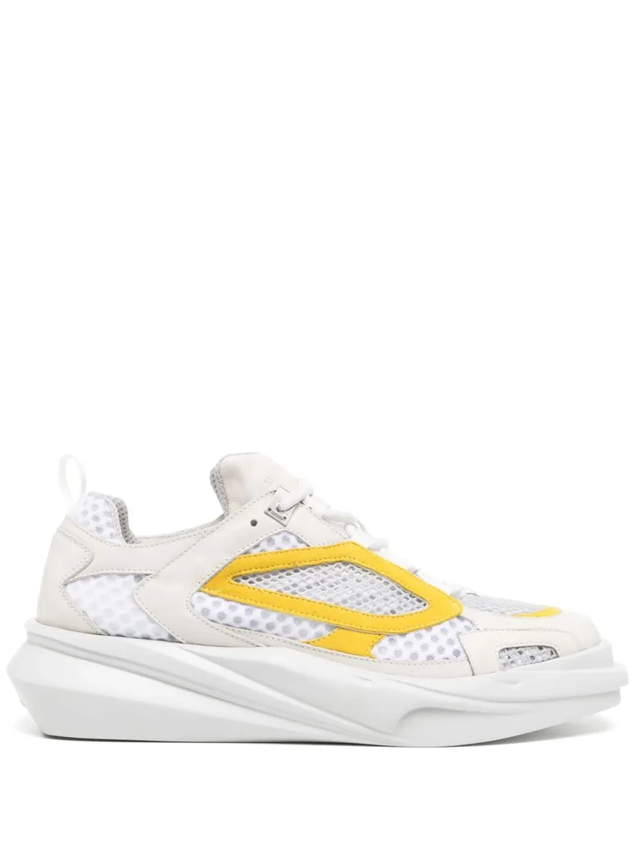 contrast-trim low-top sneakers 1