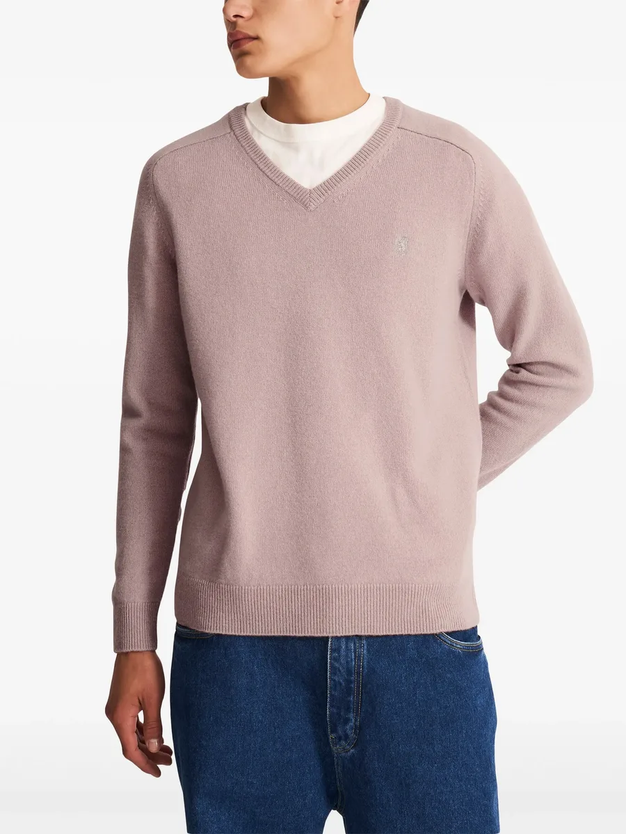 wool v-neck sweater 6