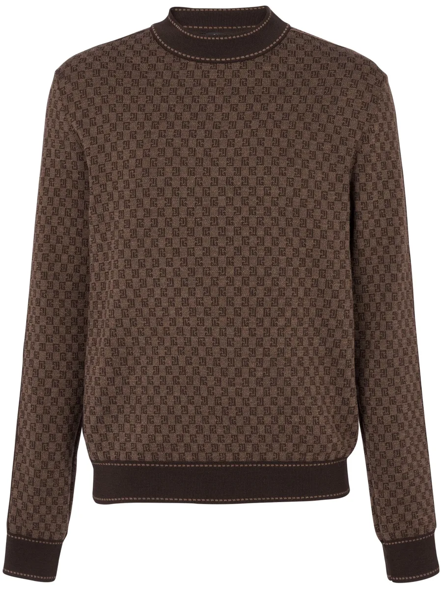 intarsia-knit long-sleeve jumper 1