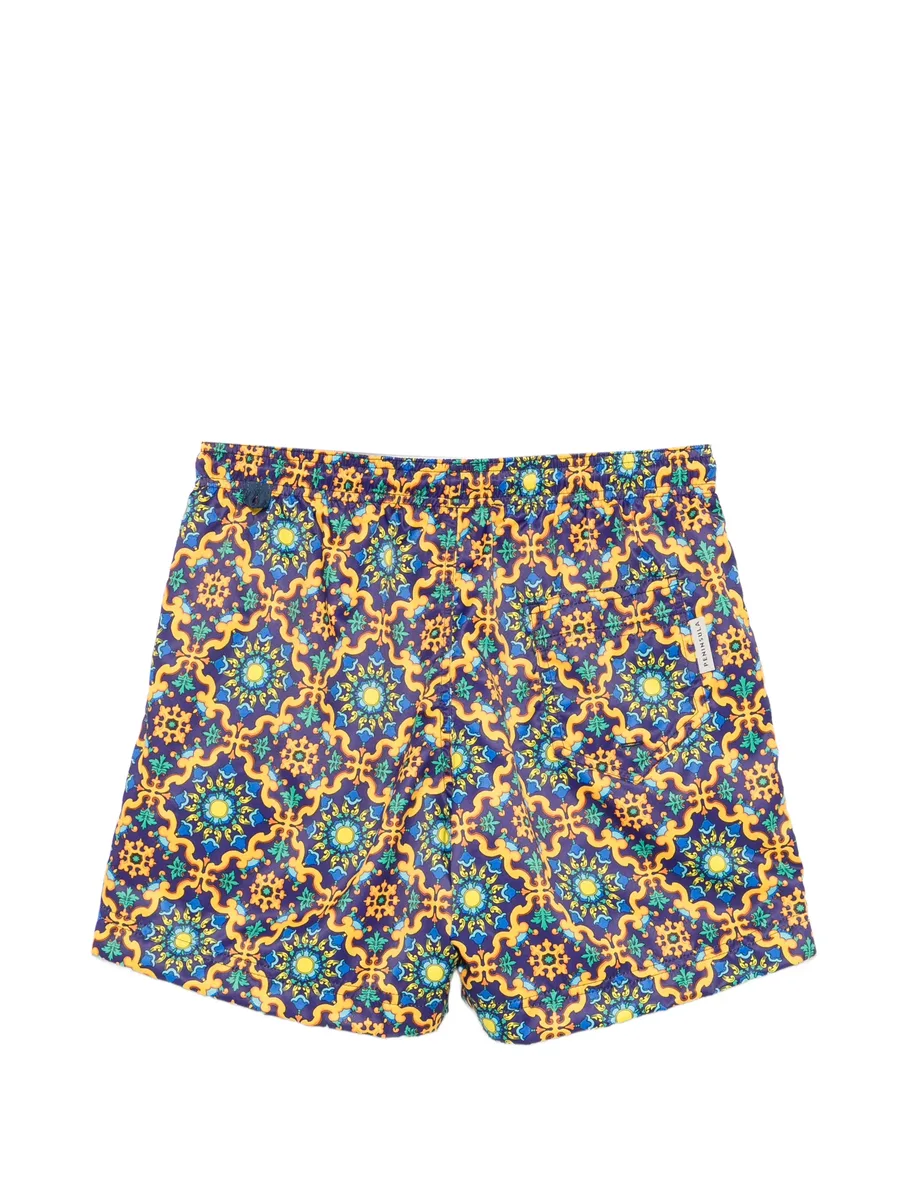 geometric-print drawstring swim shorts 3