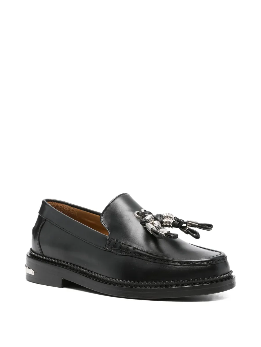 tassel-embellished leather loafers 3