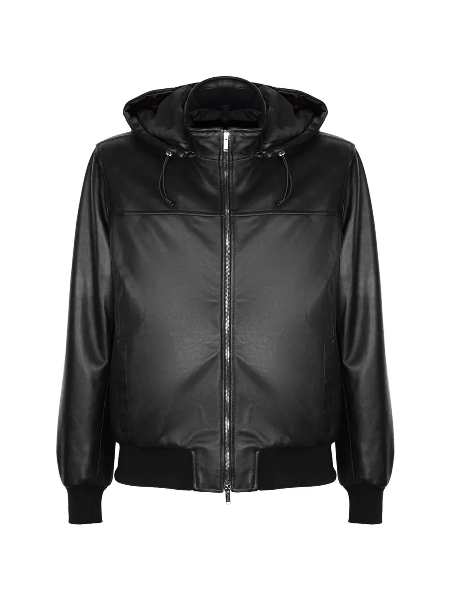 Kant hooded leather jacket 1