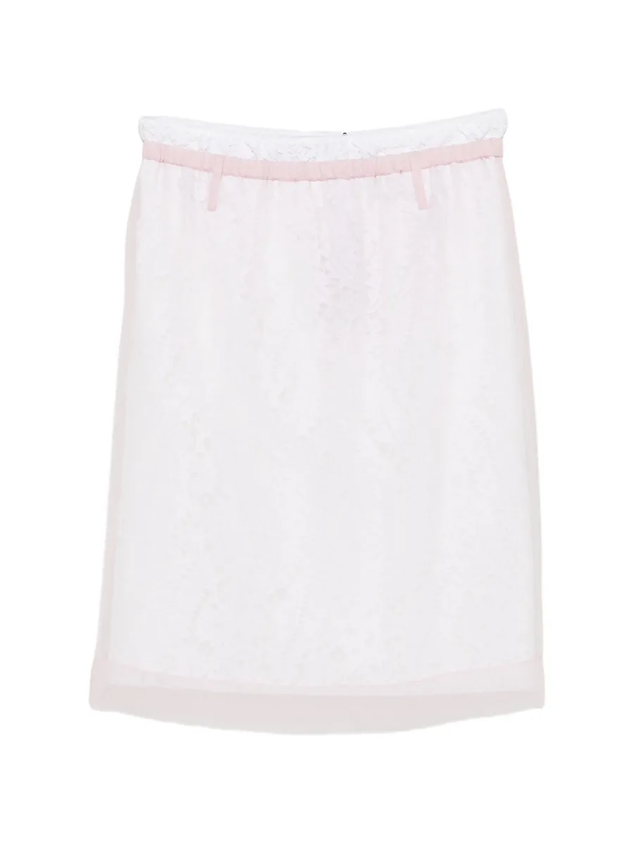floral-lace belt-loops midi skirt 1