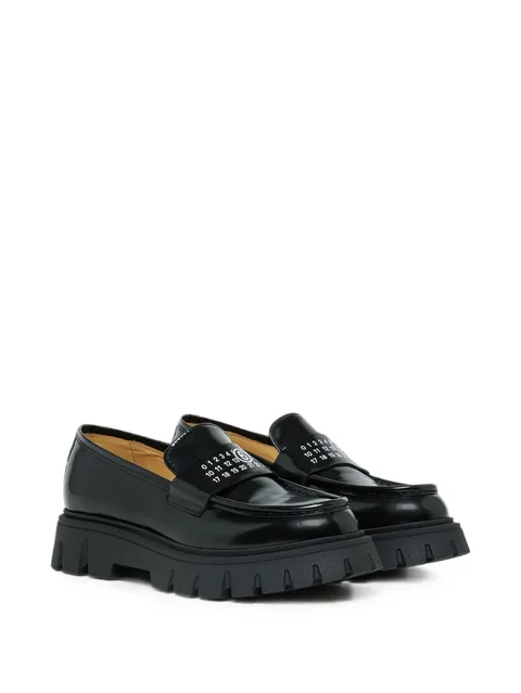 logo-print chunky loafers