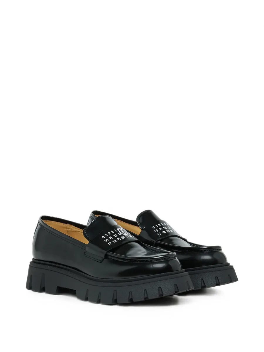 logo-print chunky loafers 1