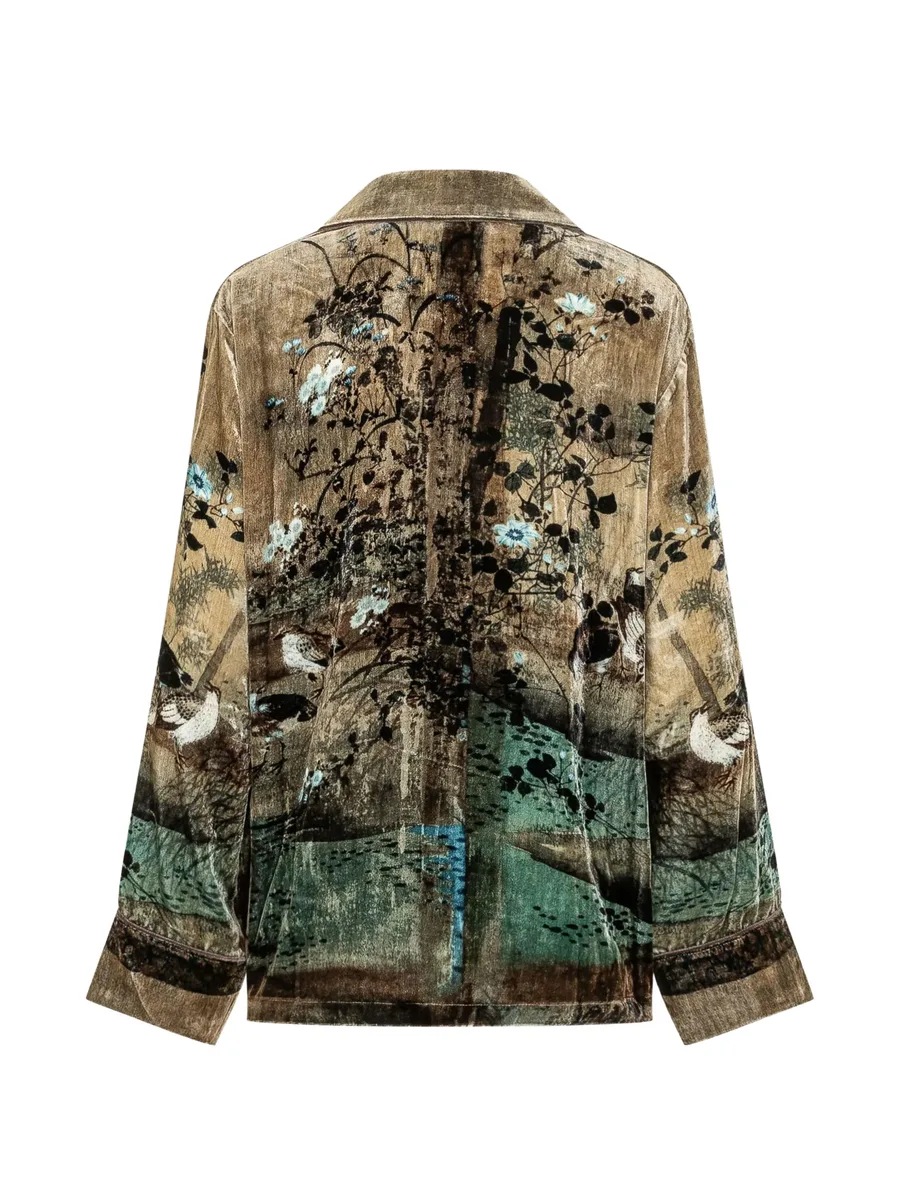 Kanpur graphic-print double-breasted blazer 2