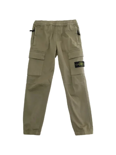 elasticated-waistband cargo pants