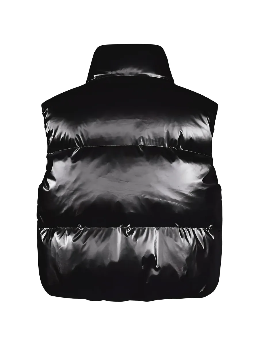 padded zip-up gilet 2