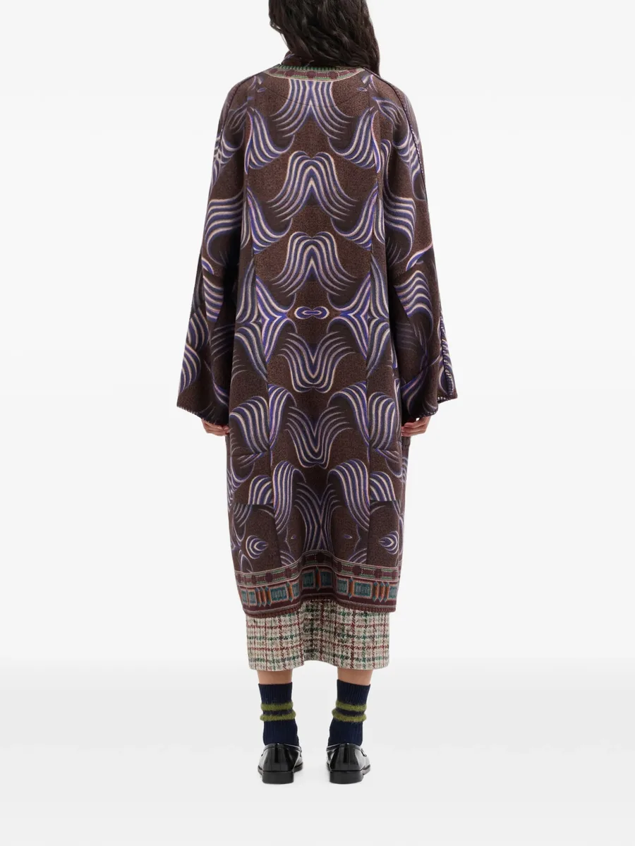 Pancake geometric-print kimono 4