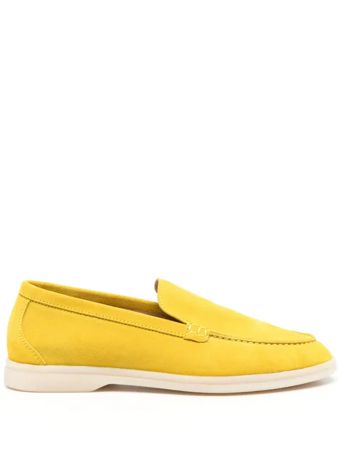 suede-finish loafers