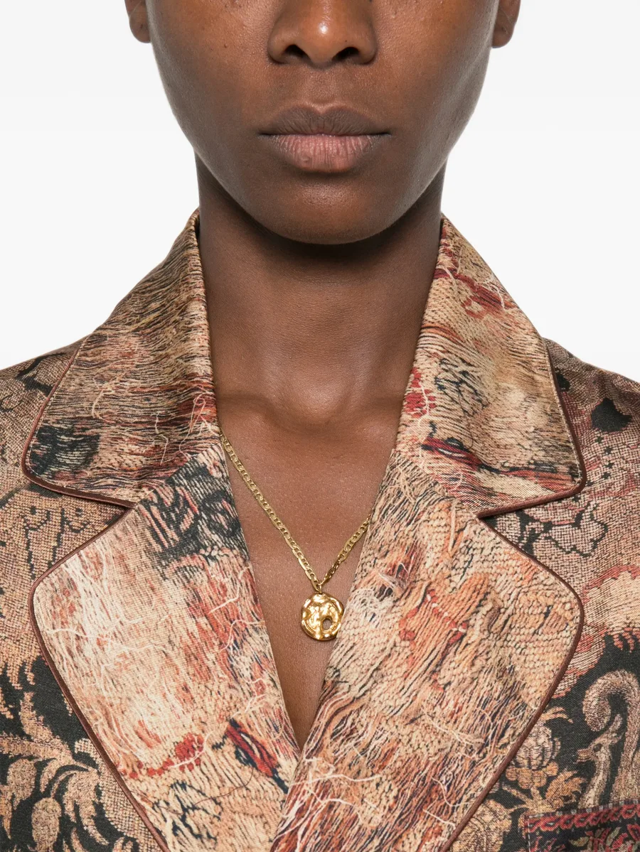 graphic-print double-breasted jacket 5