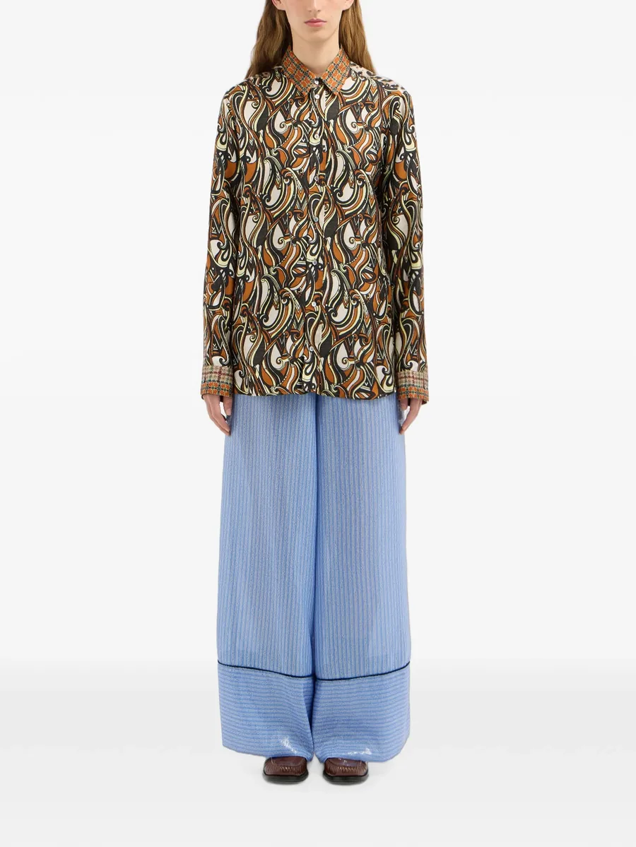 Aloe abstract-print shirt 2