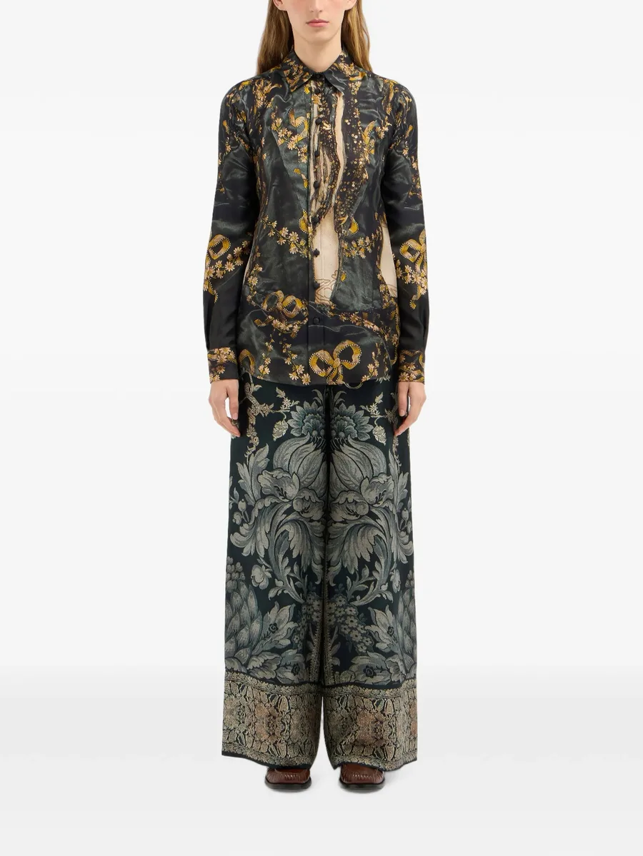 ALOE floral-print silk shirt 2