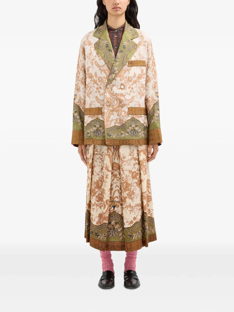 floral paisley silk blazer 2