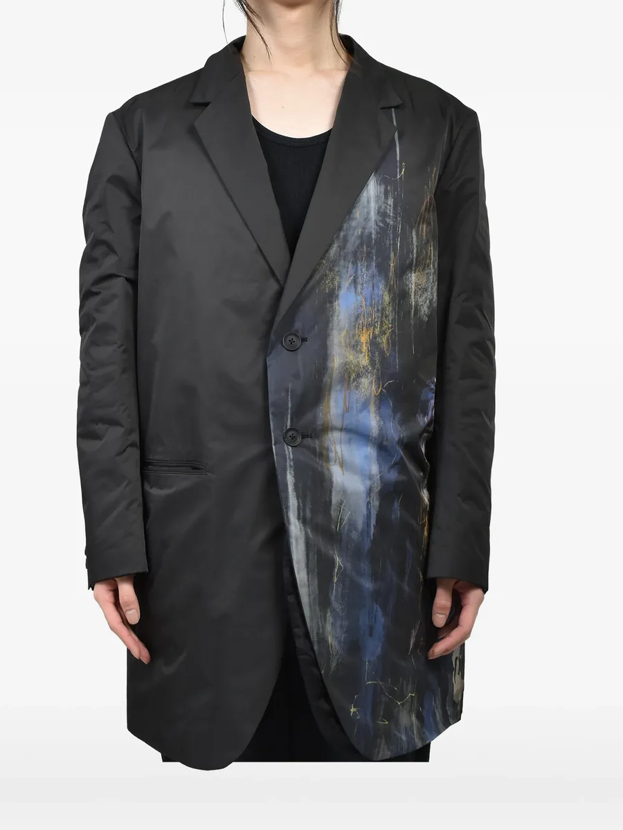 graphic-print reversible blazer 3