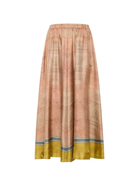 Aloe A-line maxi skirt