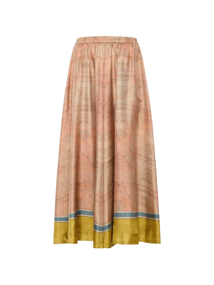 Aloe A-line maxi skirt 1