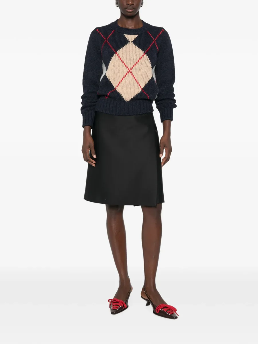 argyle knit sweater 2