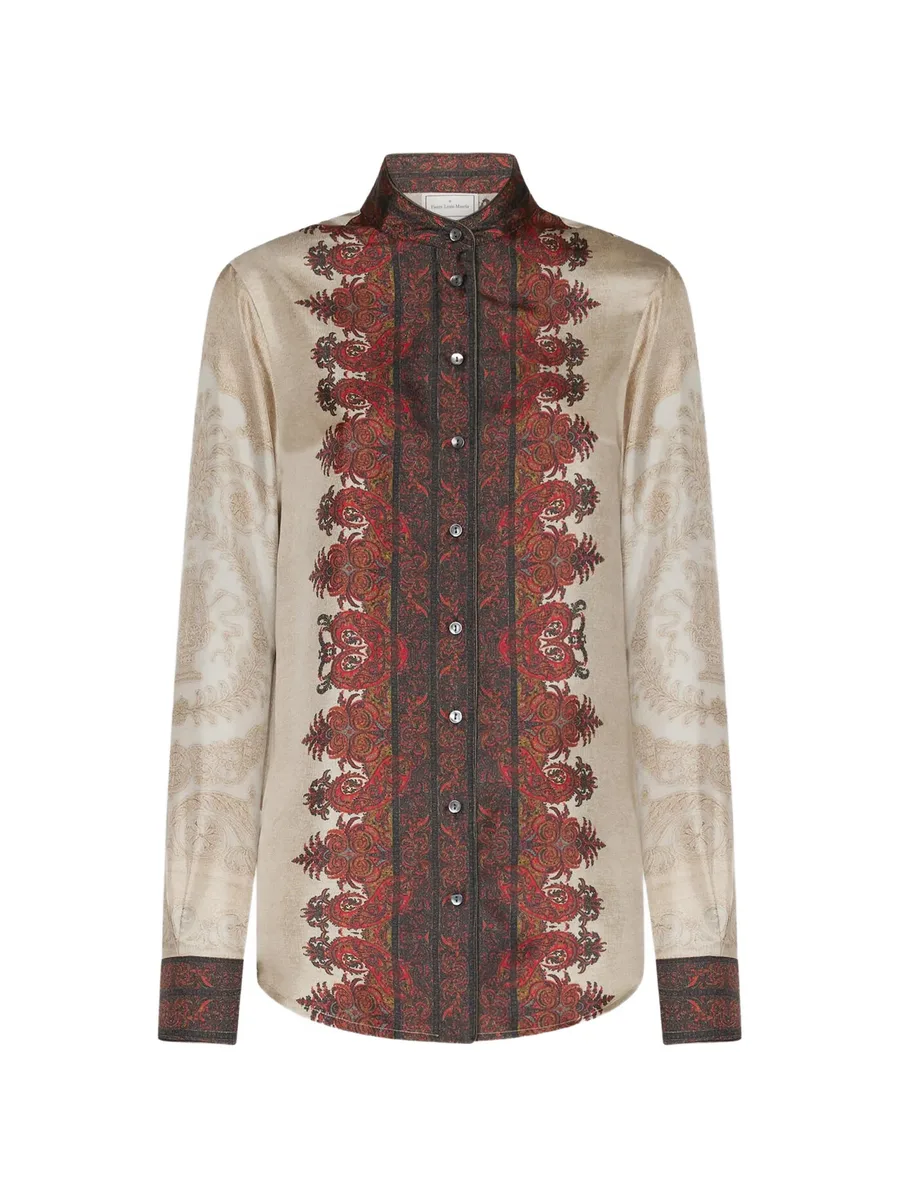 paisley-print silk shirt 1
