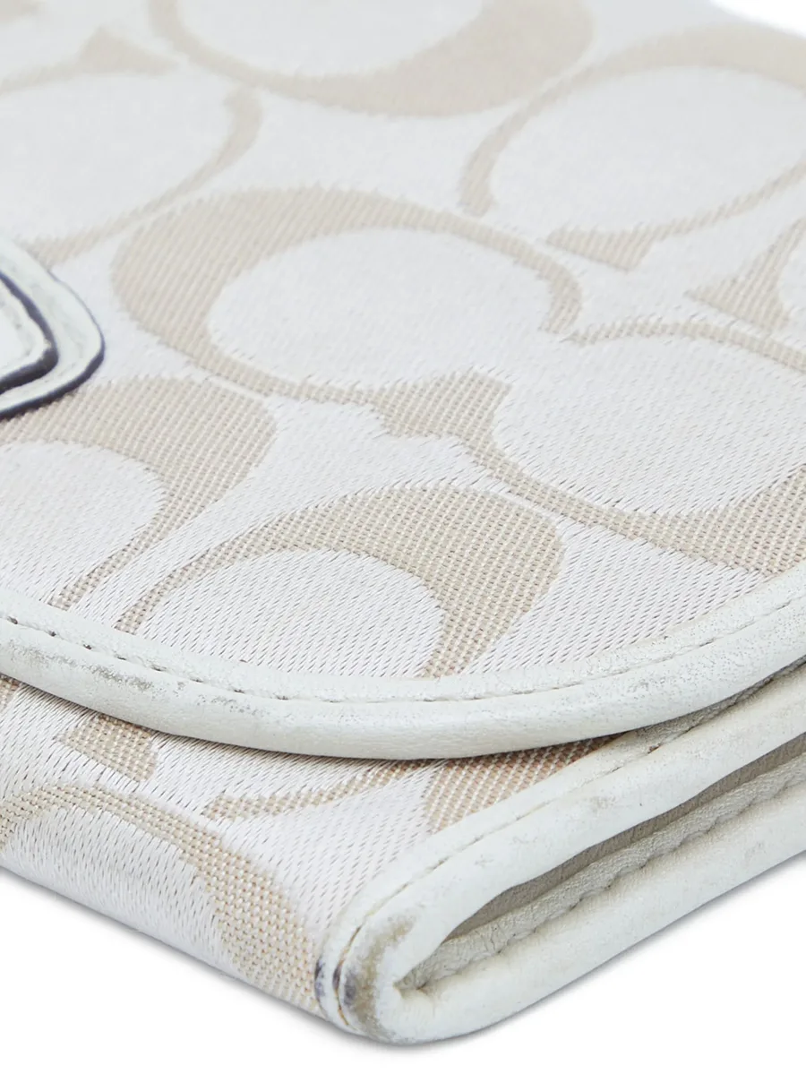 pre-owned logo-jacquard wallet 7