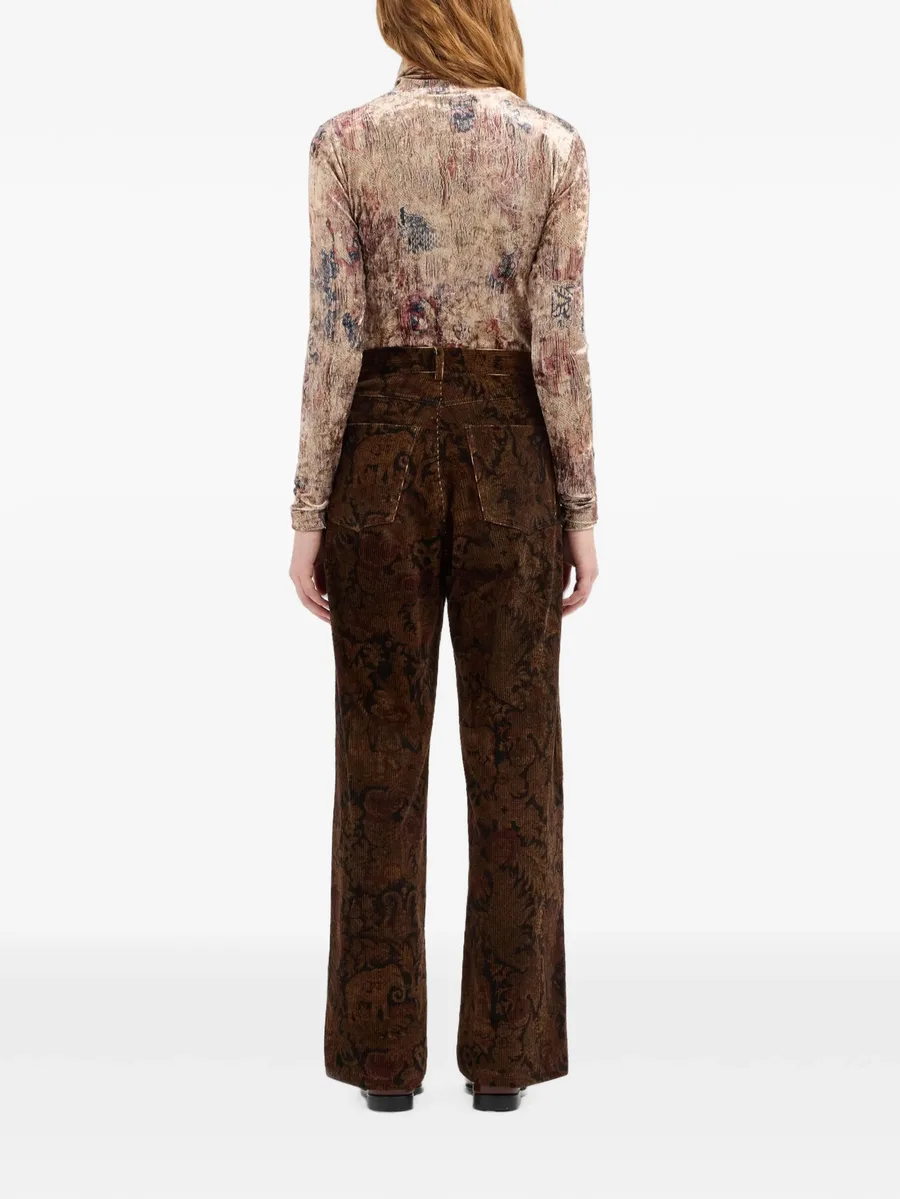 Gridox straight-leg trousers 4